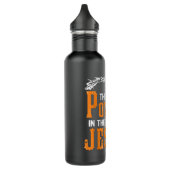 Er is macht in naam van Jezus T-Shirt Waterfles (Links)