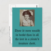 Er is meer rijkdom in boeken... briefkaart (Voorkant / Achterkant)