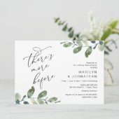 Er is meer voor, bruiloft repetitie diner kaart (Staand voorkant)