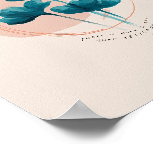 "Er is meer voor je dan gisteren." Poster (Hoek)