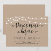 Er is meer voor, Rustic Kraft Repetitie Diner Kaart (Voorkant / Achterkant)