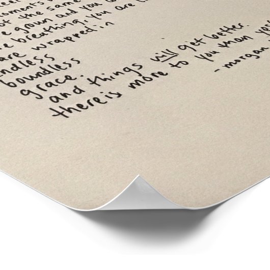 Er is meer voor u dan gisteren - een gedicht poster (Hoek)