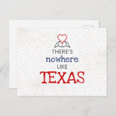 Er is nergens zoals Texas Briefkaart (Voorkant / Achterkant)