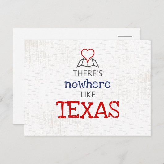 Er is nergens zoals Texas Briefkaart (Voorkant / Achterkant)