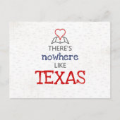 Er is nergens zoals Texas Briefkaart (Voorkant)