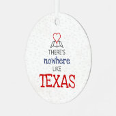 Er is nergens zoals Texas Metalen Ornament (Voorkant links)