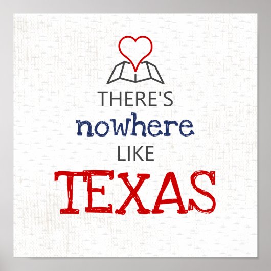Er is nergens zoals Texas Poster (Voorkant)