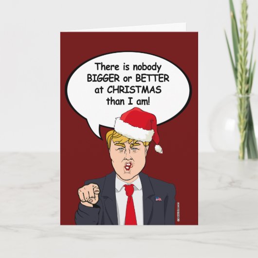 Er is niemand beter met kerst dan Trump Feestdagen Kaart (Voorkant)