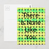 Er is niemand zoals jij art print briefkaart (Voorkant / Achterkant)