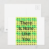Er is niemand zoals jij art print briefkaart (Voorkant / Achterkant)