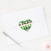 Er is niemand zoals jij art print hart sticker (Envelop)