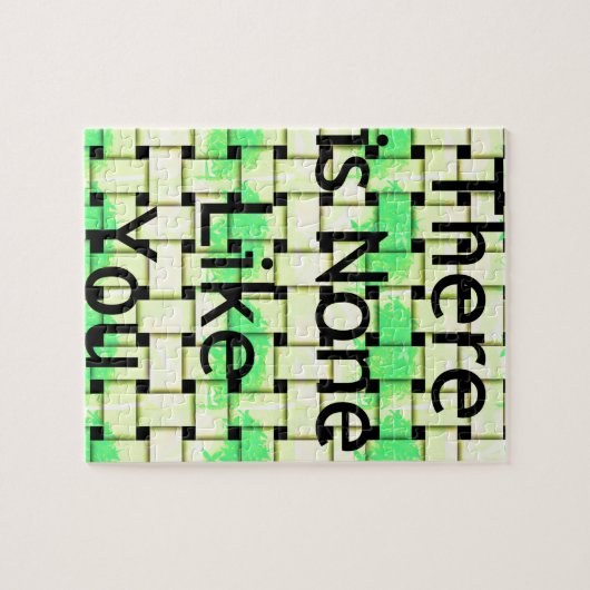 Er is niemand zoals jij art print legpuzzel (Horizontaal)