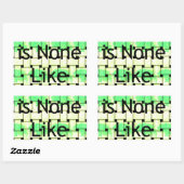 Er is niemand zoals jij art print rechthoekige sticker (Vel)