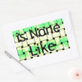 Er is niemand zoals jij art print rechthoekige sticker (Envelop)