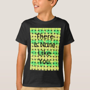 Er is niemand zoals jij art print t-shirt