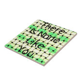 Er is niemand zoals jij art print tegeltje (Zijkant)