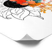 Er is niemand zoals jij Floral Mental Health Poster (Hoek)