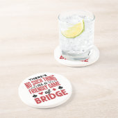 Er is niet zoiets als een vriendjesspel van de bru zandsteen onderzetter (Zijkant)