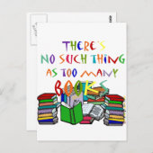 Er is niet zoiets als te veel boeken! briefkaart (Voorkant / Achterkant)