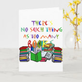 Er is niet zoiets als te veel boeken! kaart (Gele Bloem)