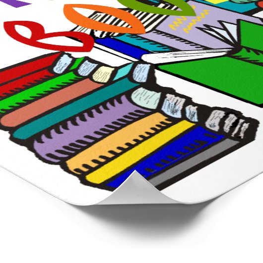 Er is niet zoiets als te veel boeken poster (Hoek)