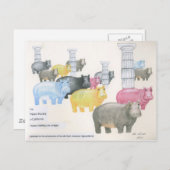 Er is niets als een Hippo Briefkaart (Voorkant / Achterkant)