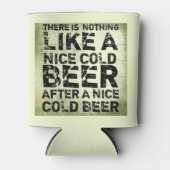 Er is niets als een koud bier Funny Modern Beer Blikjeskoeler (Voorkant)