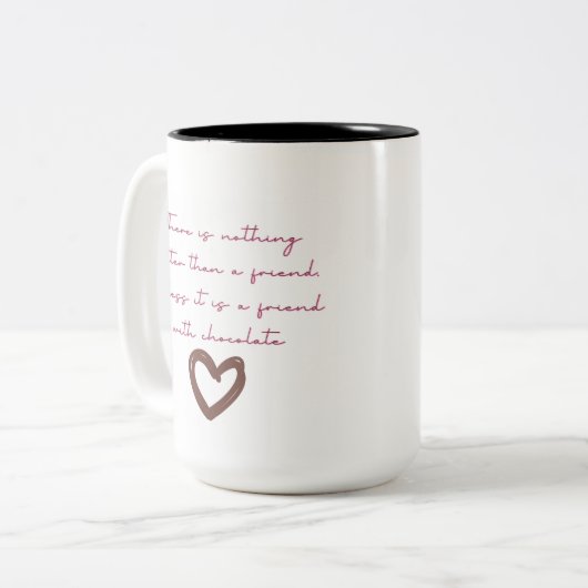Er is niets beter dan een vriend Mok (Voorkant links)
