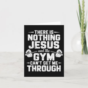 Er is niets dat Jesus en Gym me niet kunnen doorst Kaart