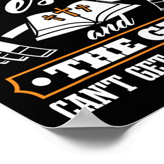 Er is niets dat Jezus en de sportschool hebben Chr Poster (Hoek)