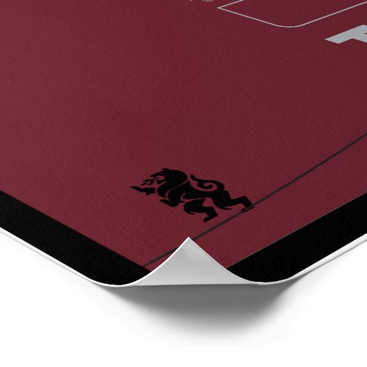 ER IS NIETS (Leinwand) Poster (Hoek)