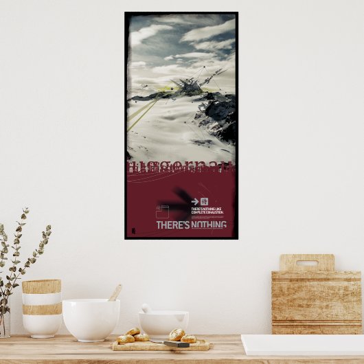 ER IS NIETS (Leinwand) Poster (Keuken)
