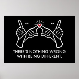 Er is niets mis met anders zijn poster