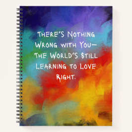 "Er is niets mis met je" spiraal Notitieboek
