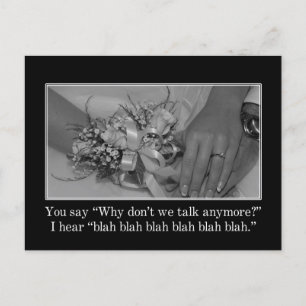 Er is niets mis met ons relatie briefkaart