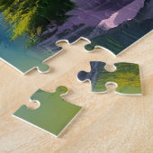 Er is niets mis met Zen Quote Peaceful Lake Scene Legpuzzel (Zijkant)