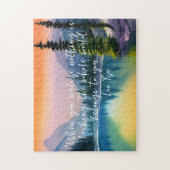 Er is niets mis met Zen Quote Peaceful Lake Scene Legpuzzel (Verticaal)