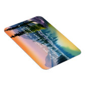 Er is niets mis met Zen Quote Peaceful Lake Scene Magneet (Rechterzijde)