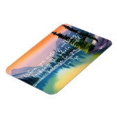 Er is niets mis met Zen Quote Peaceful Lake Scene Magneet (Linkerzijde)