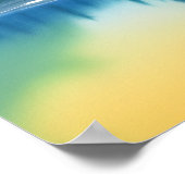 Er is niets mis met Zen Quote Peaceful Lake Scene Poster (Hoek)