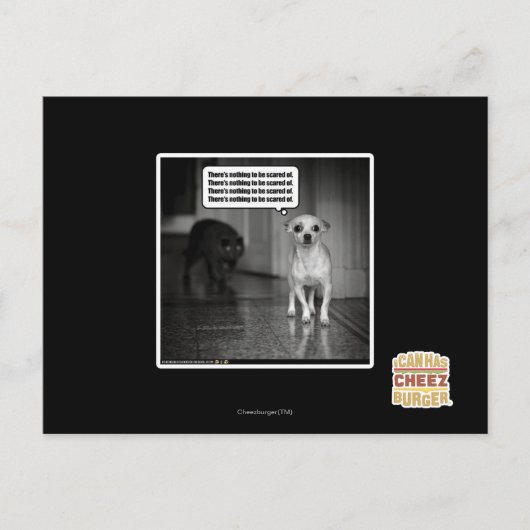 Er is niets om bang voor te zijn briefkaart (Voorkant)