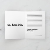 Er is niets om te kronkelen in de Valentijnse were Aankondiging (Binnen)