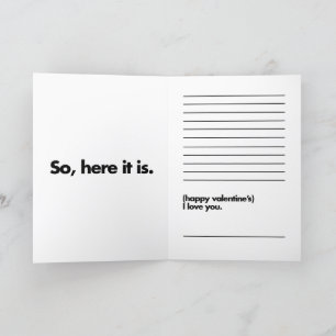 Er is niets om te kronkelen in de Valentijnse were Aankondiging