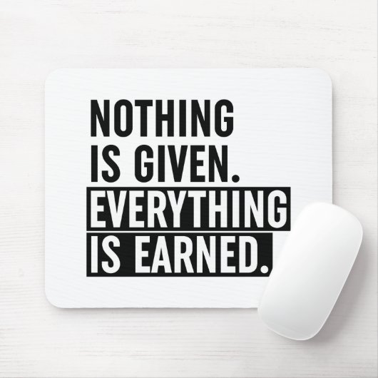 Er is niets te behalen. muismat (Met muis)