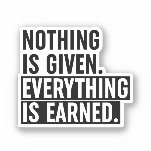 Er is niets te behalen. sticker (Voorkant)