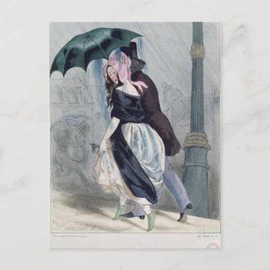 Er is niets zo duur als Le Bon Marche. Briefkaart (Voorkant)