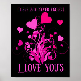 ER IS NOOIT GENOEG HOE IK VAN JULLIE valentijn KRI Poster