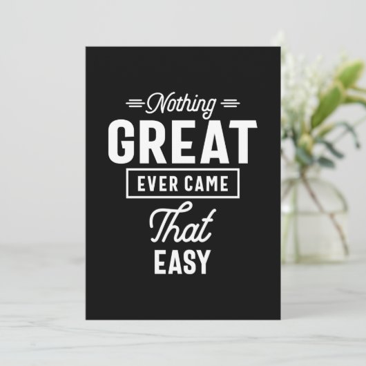 Er is nooit iets moois gebeurd dat de eenvoudige m bedankkaart (Staand voorkant)