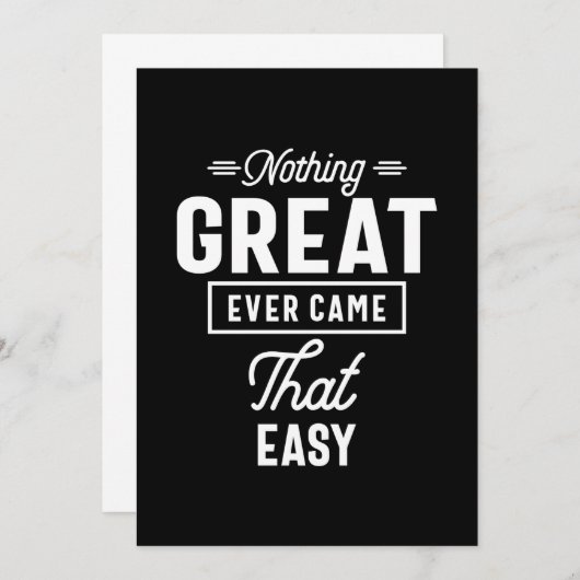 Er is nooit iets moois gebeurd dat de eenvoudige m bedankkaart (Voorkant / Achterkant)