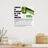 ER IS POISON IN HET WATER VAN DE TAP. Poster (Keuken)